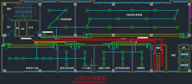 檔案室七氟丙烷滅火系統(tǒng)報警圖